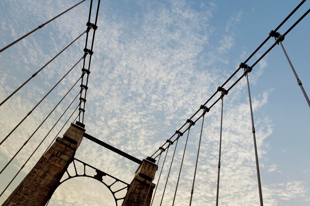 Small suspension bridge in France