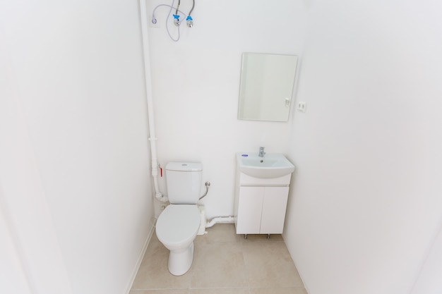 small toilet in a small office