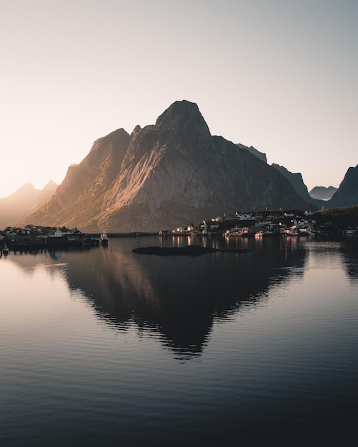 A small town in the faroe islands