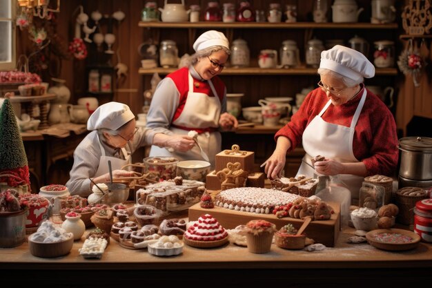 Small toy chocolatier making chocolates