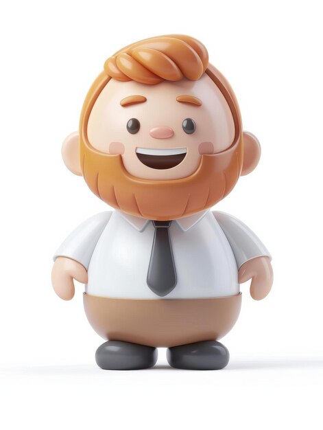 Small Toy With Beard and Tie