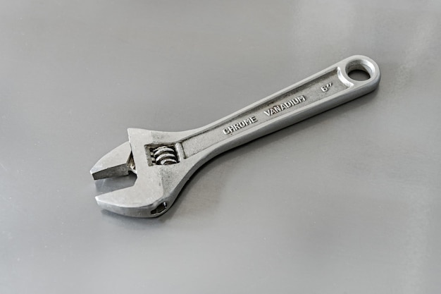 Photo a small used 6 chrome vanadium wrench ready to go