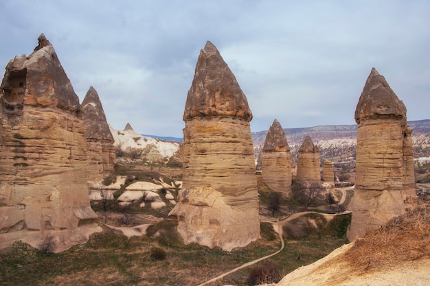 Small Valley of Love near the town of Goreme, Cappadocia, Turkey