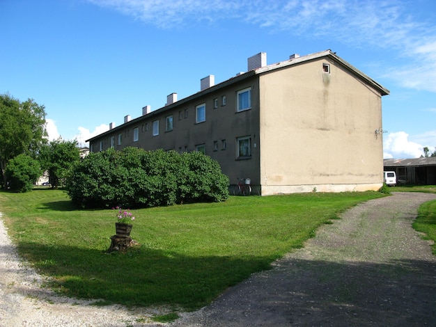 The small village in Estonia country