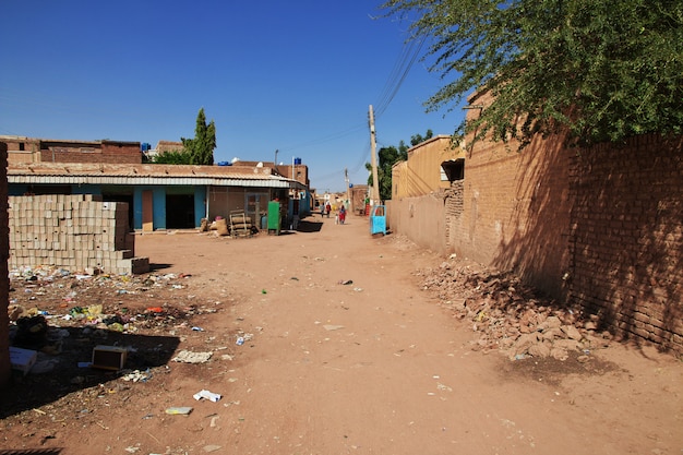 The small village on Nile river, Khartoum, Sudan