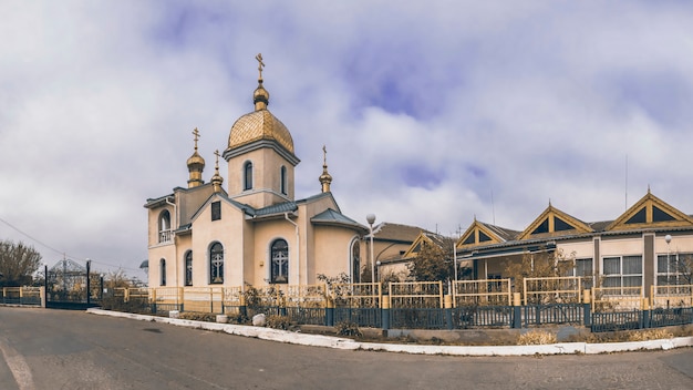 Small village orthodox church