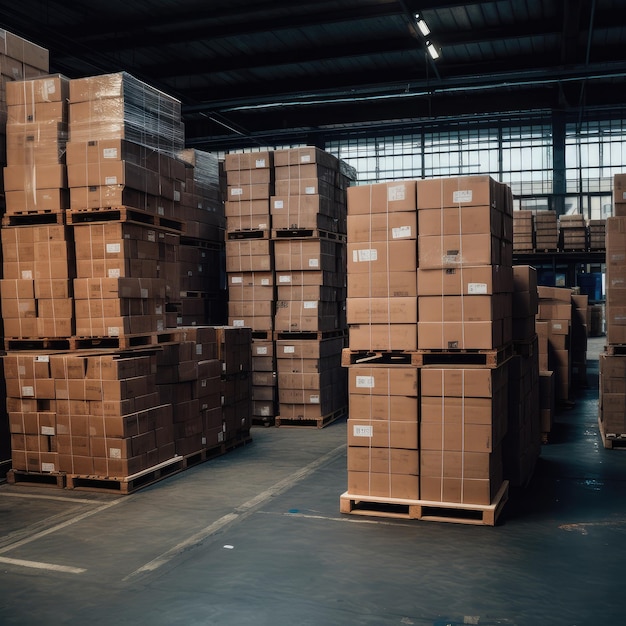 A small warehouse filled with goods