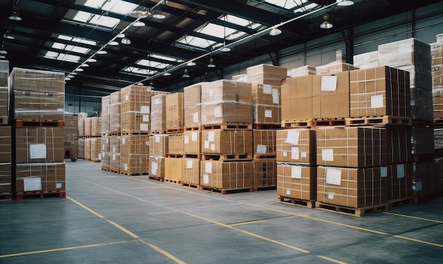 A small warehouse filled with goods