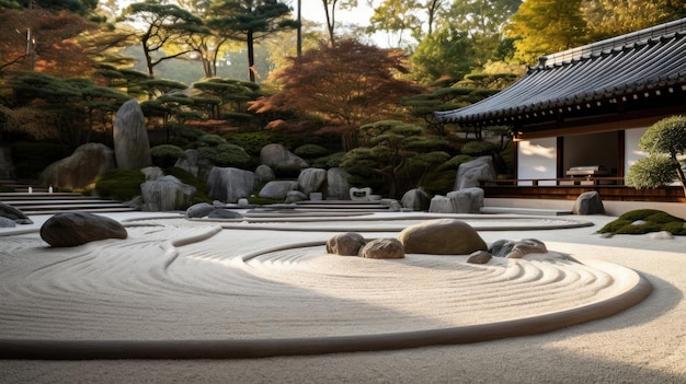 a small water feature in the garden is surrounded by rocks and rocks.