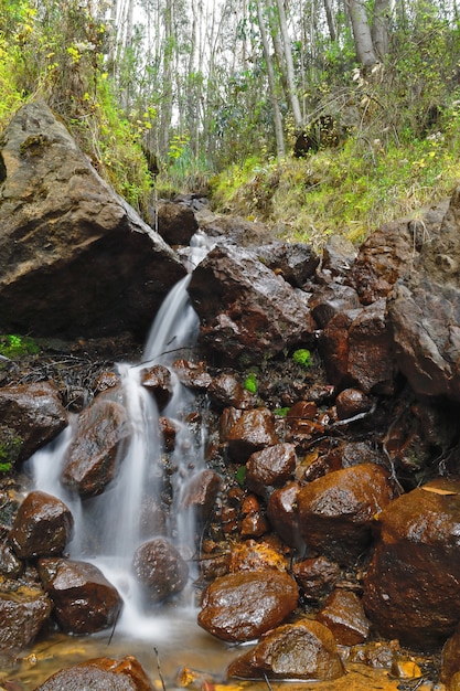 Small waterfall in a ravine of the place of Palian