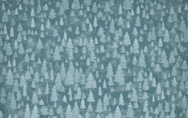 Photo small white christmas trees on a gray background