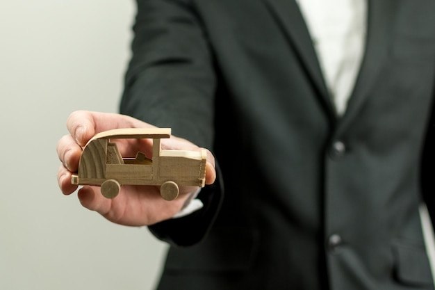 Small wooden car