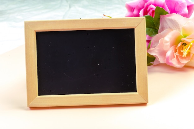 Small wooden framed blank blackboard for your design