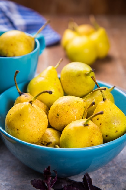 Small yellow pears