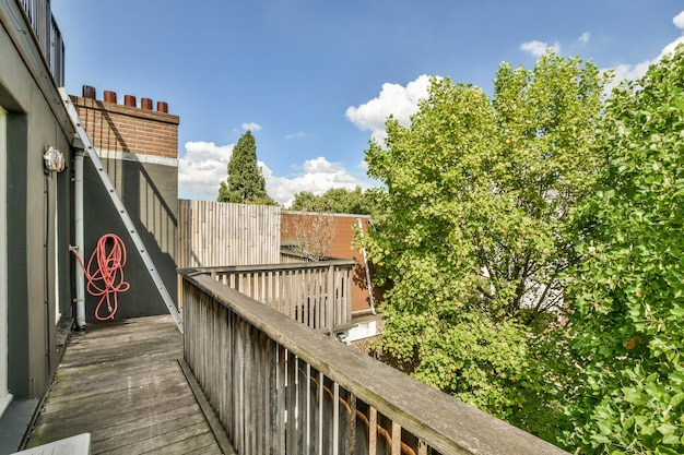 Smalle zithoek op balkon