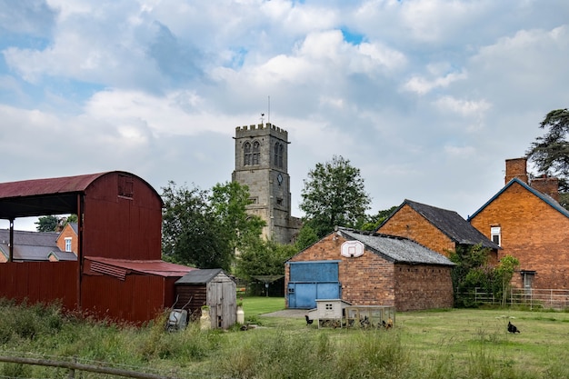 Smallholding adjacent to St Chads church in Hanmer, Wales 