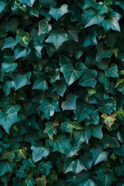 Smaragdgroene bladeren muur