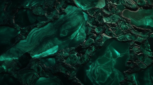 Smaragdgroene jadetextuur met lichtgevende verbeteringen Generatieve ai