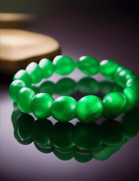 smaragdgroene kleur jade armband illustratie