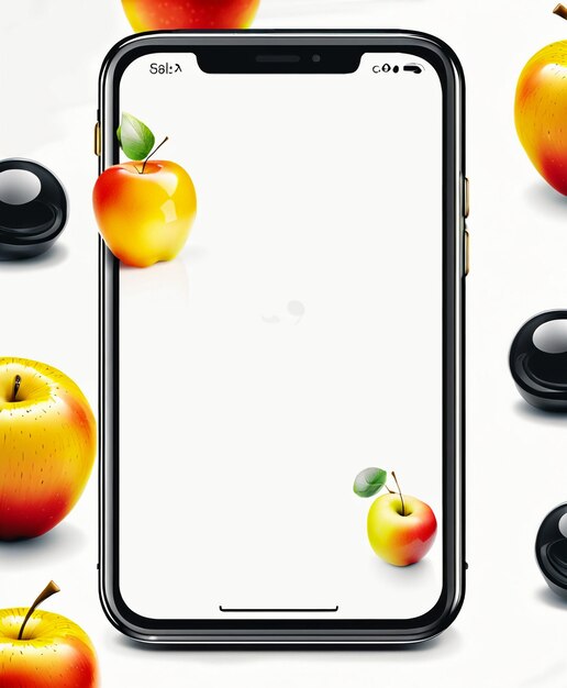 Smart apple iphone Tempered glass mockups 3D rendering wallpaper background hd