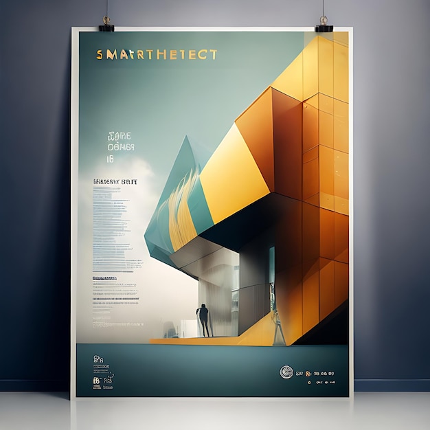 Photo smart architect poster design