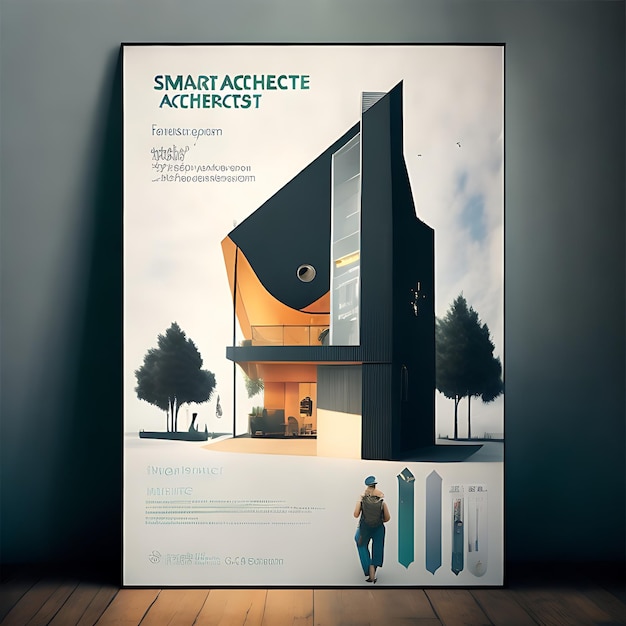 Photo smart architect poster design