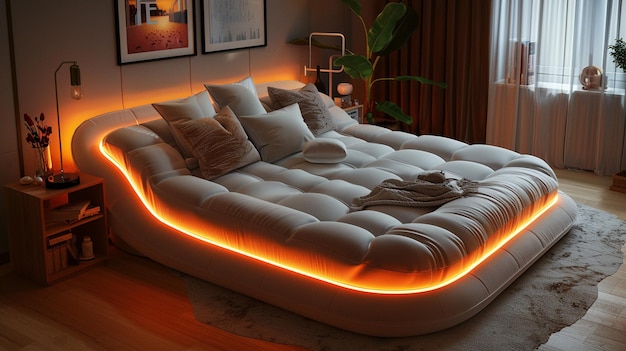 A Smart Bed With Adjustable Firmness Wallpaper