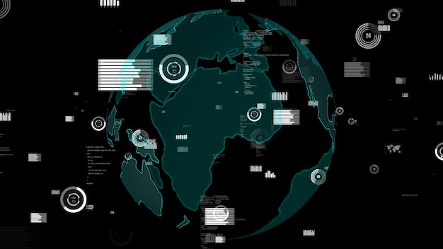 Foto estratto del visualizzatore della tecnologia di analisi dei dati aziendali intelligenti