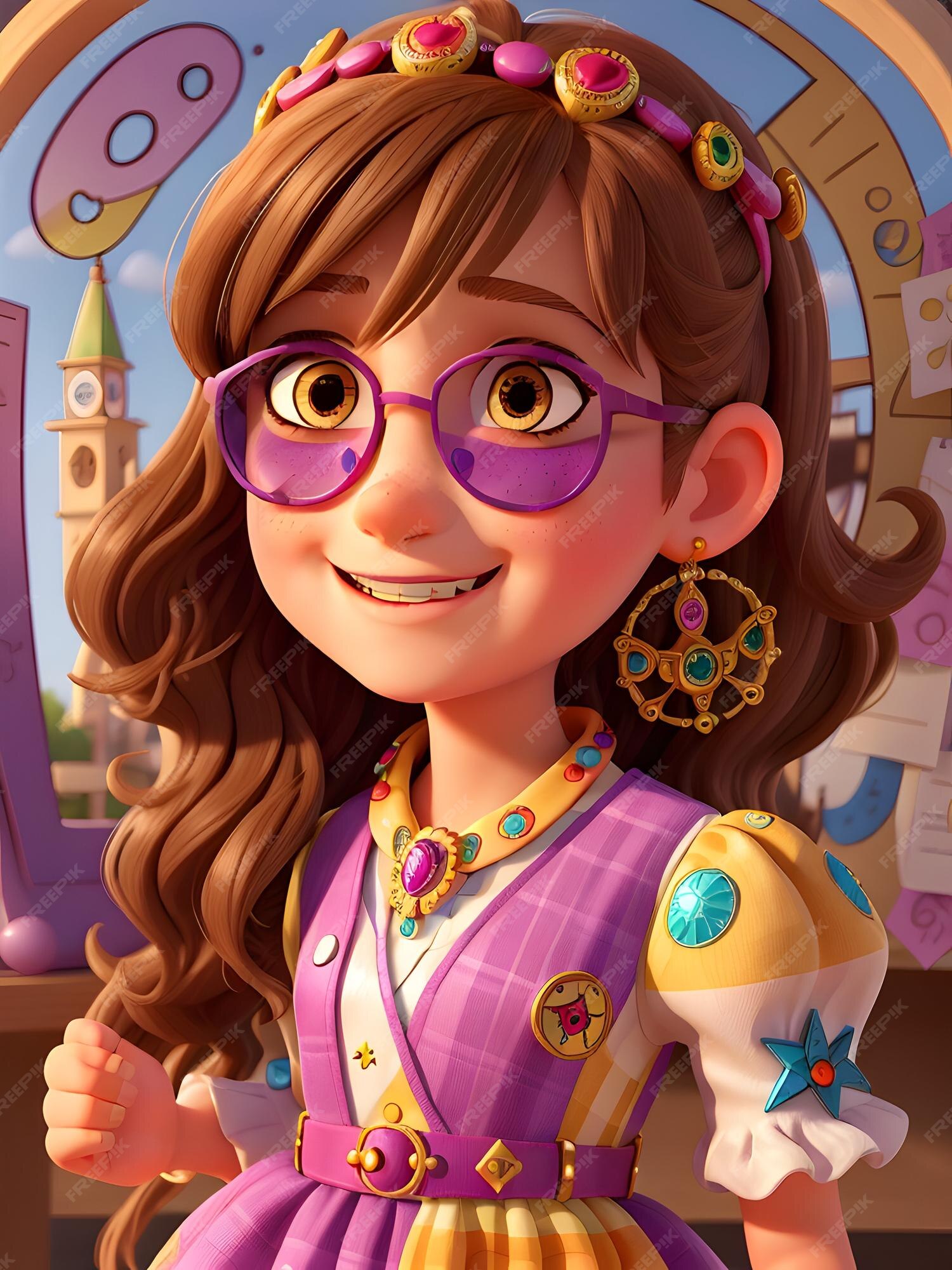 Premium Photo A Smart Cartoon Girls With Beautiful Dress Ai Generated Premium Photo A Smart Cartoon Girls With Beautiful Dress Ai Generated