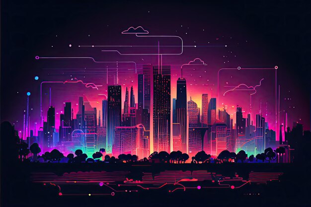Premium AI Image Smart City Internet Of Things premium-ai-image-smart-city-internet-of-things