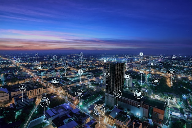 Smart city and modern communications in various methods