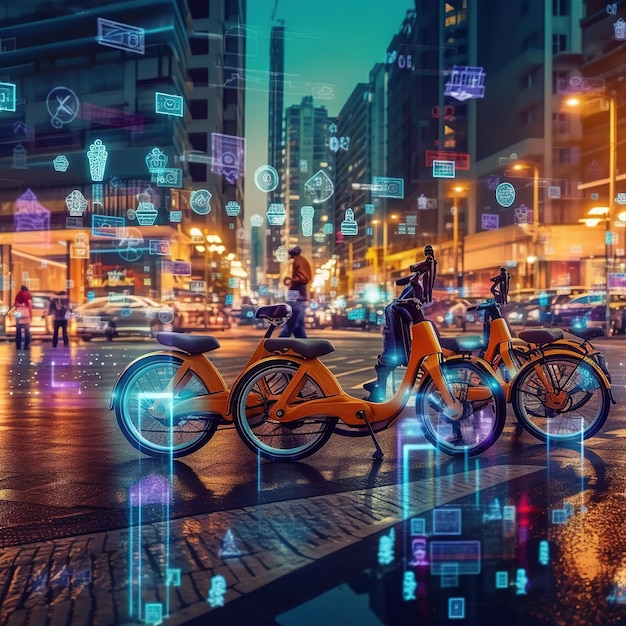 Foto auto tecnologiche per città intelligenti