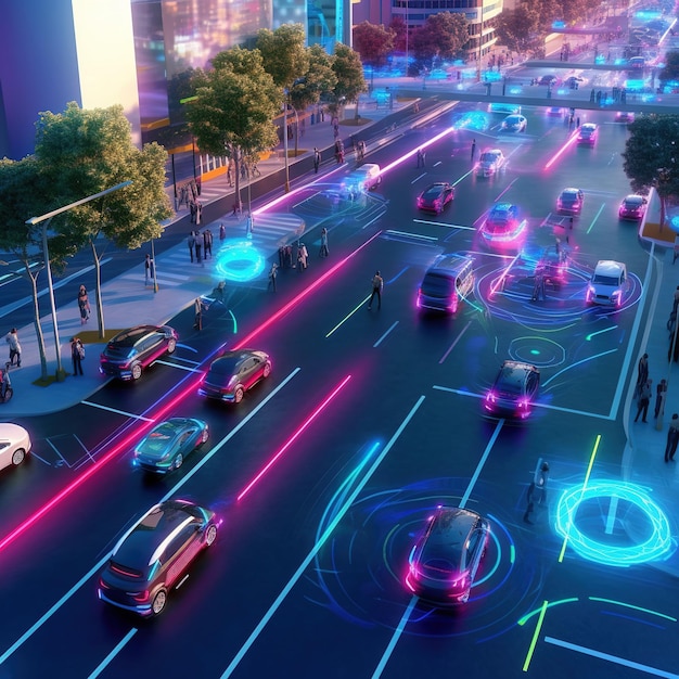 Smart city technology cars