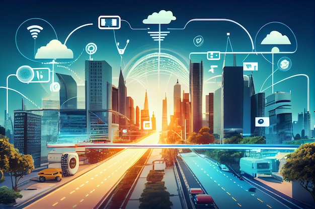 Smart City with Smart Services and Icon Internet of Things