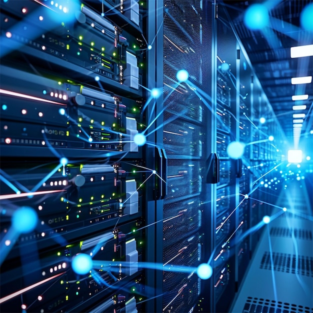 Умный сервер данных Центр данных Сетевой сервер Сетевое программное обеспечение Технология системы Компьютер