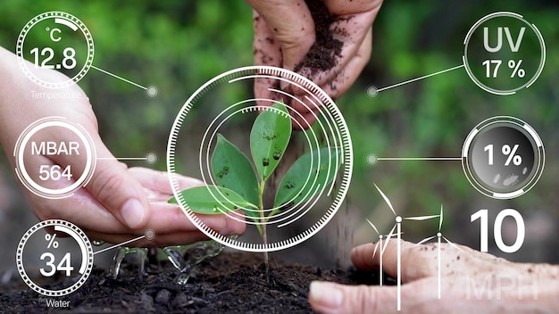 Smart digital agriculture technology by futuristic sensor data collection management