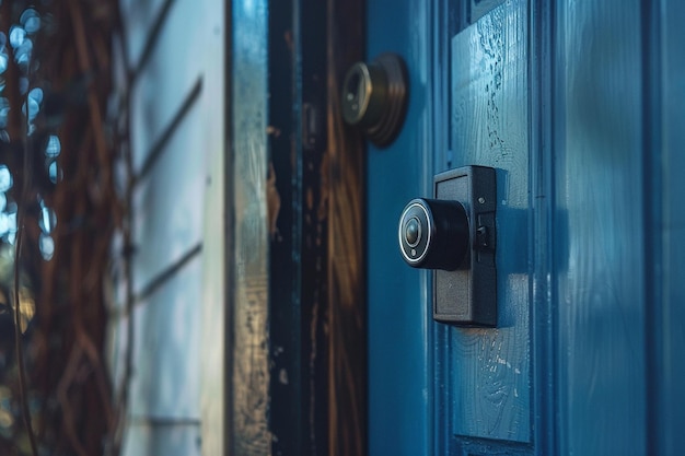 A smart doorbell alerting homeowners to a package generative ai