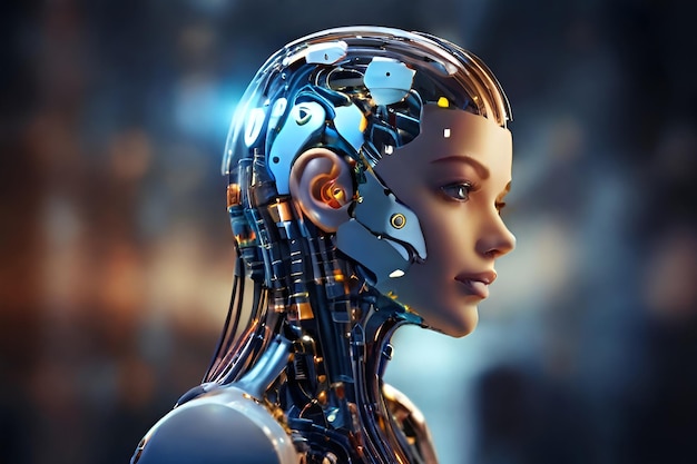 Smart Era And Technology Operated By Artificial Intelligence AI Geretive