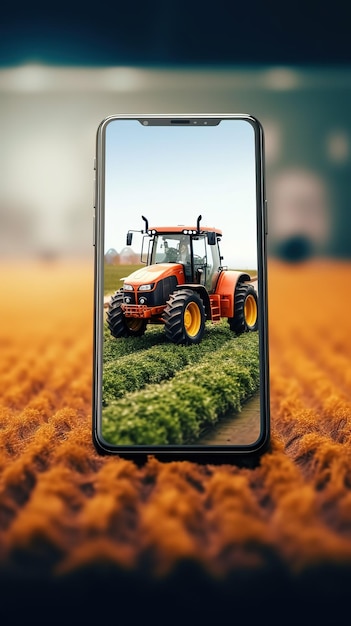 Smart farming digital agriculture technology concept