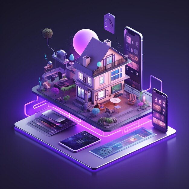 Smart home automation Remote controled Generative AI Circuit Diagram
