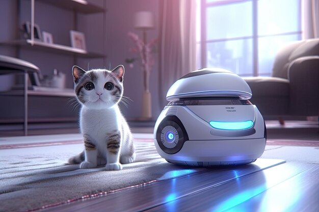 Foto smart home concept home robot generativo ai