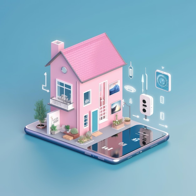 Smart home-interconnectie tussen mobiele telefoons en huishoudelijke apparaten