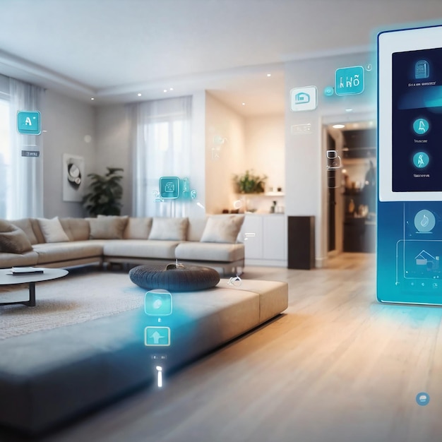 Photo smart home interface interior design