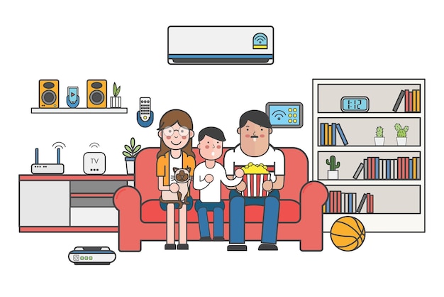 Smart home png illustratie doorzichtige achtergrond