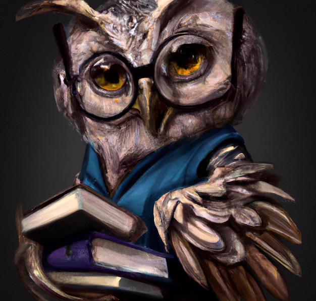 Photo smart owl study