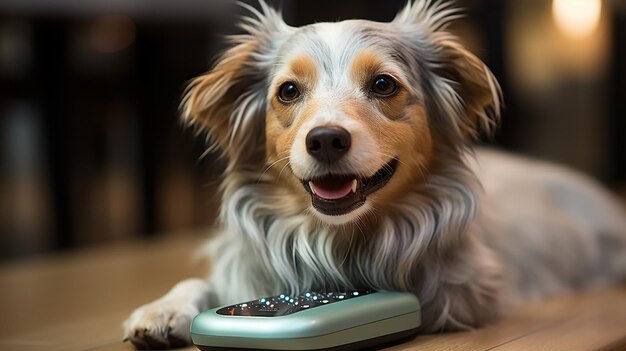 Smart Pet Monitoring CloseUp of Hand in Action