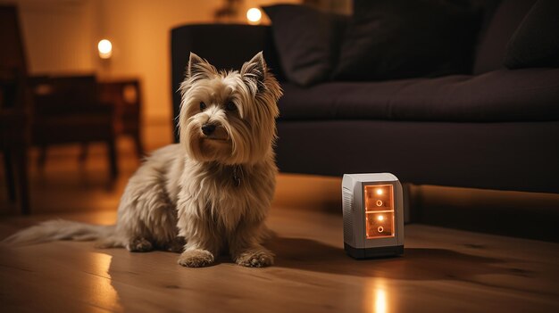 Smart Pet Monitoring CloseUp of Hand in Action Circuit Diagram