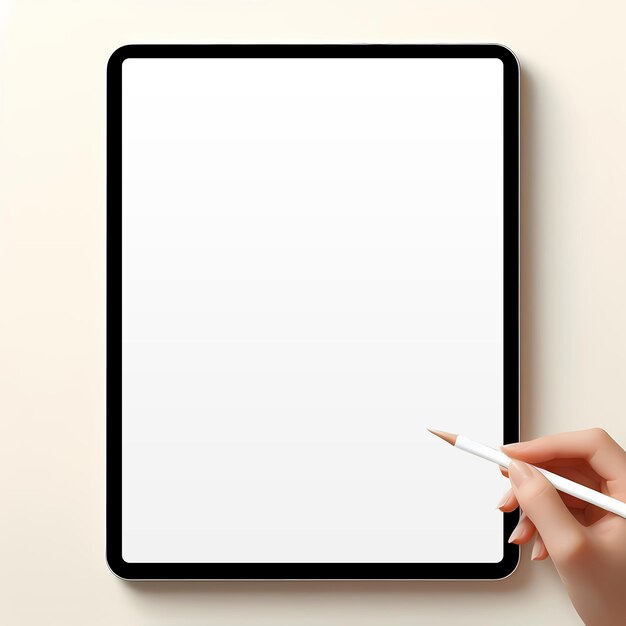 Smart Phone and Tablets Blank white Screen Display Mockup