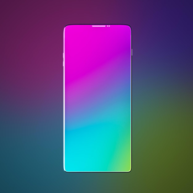 Smart phone with rainbow screen