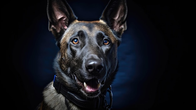 A smart police dog Police dog Sniffer Dog Generative Ai